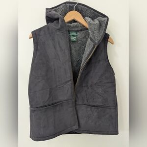 Ralph Lauren Faux Suede Sherpa Lined Vest